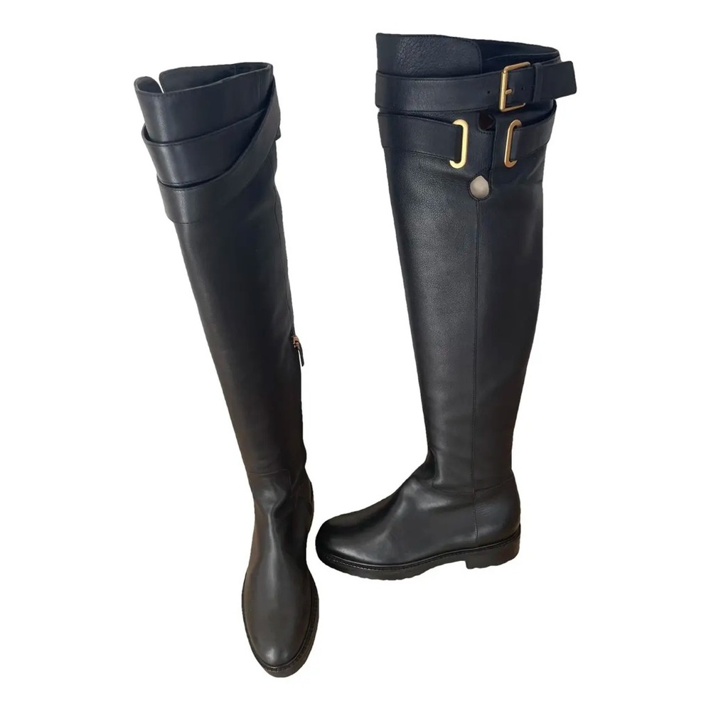 Valentino Garavani Black Over the Knee Boots